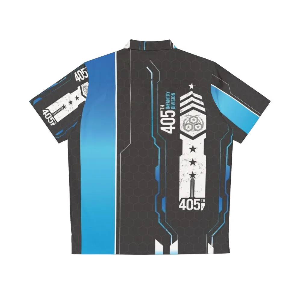 405th Tech Dress Hawaiian Shirt | Spartan Armor Inspired Halo Cosplay