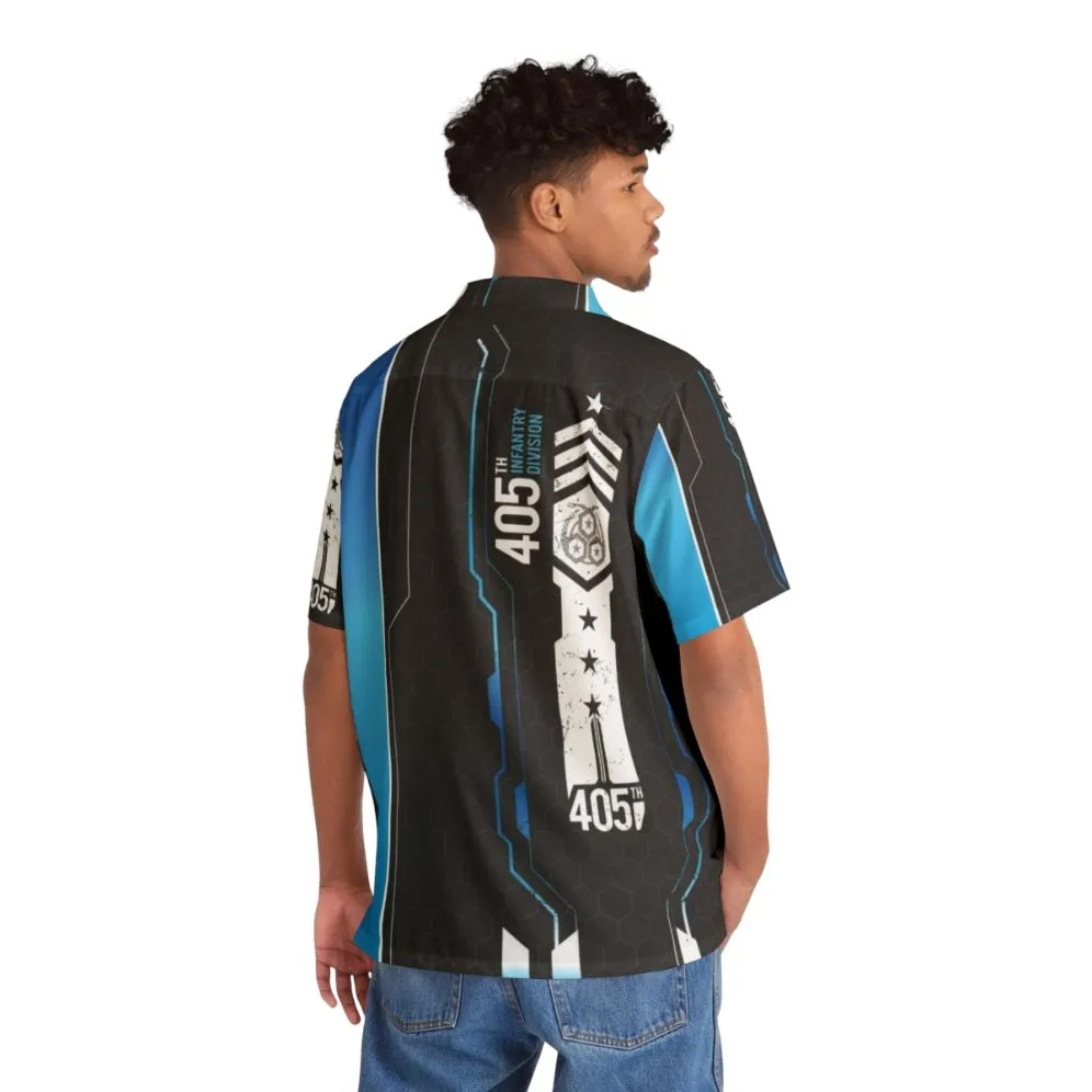 405th Tech Dress Hawaiian Shirt | Spartan Armor Inspired Halo Cosplay