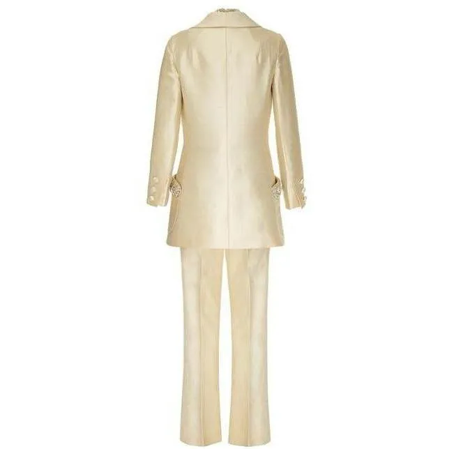 ARCHIVE - 1960s Uli Richter Three Piece Silk Trouser Suit