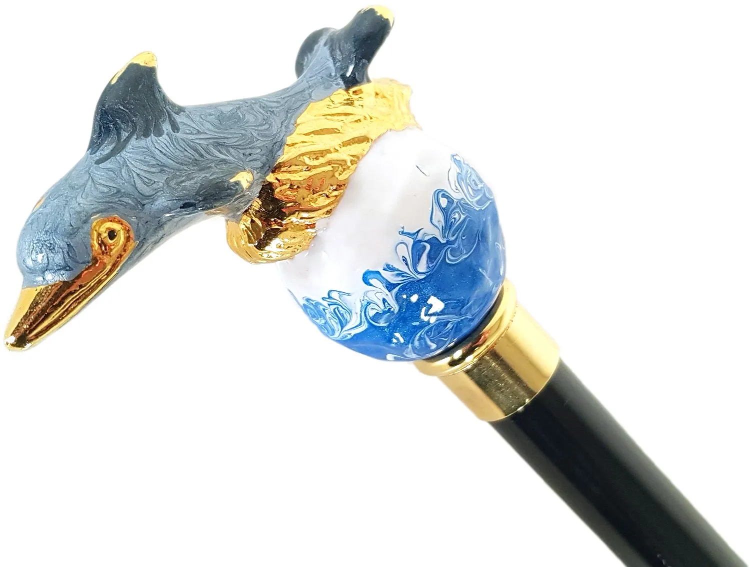 Awesome Dolphin Umbrella - Blue Rose Inside