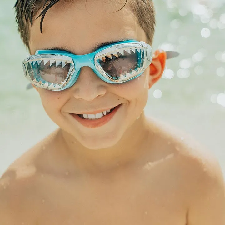 Baby Blue Tip Jaws Kids' Swim Goggles