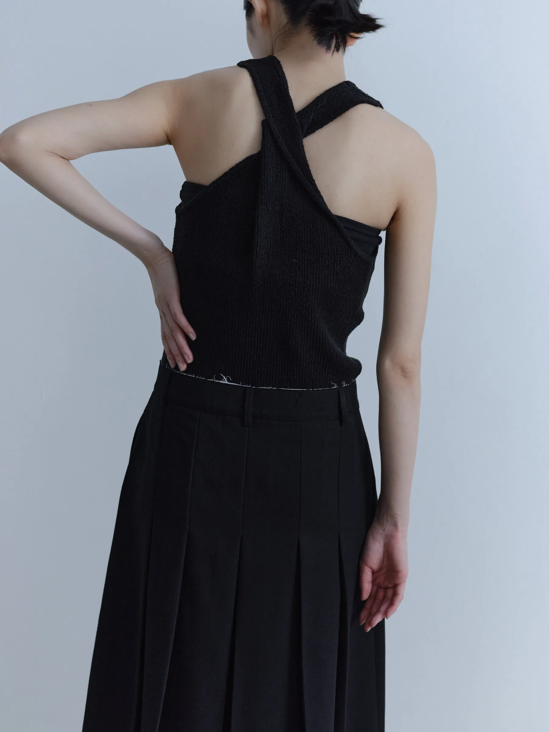 Back Twisted Knit Tank Top