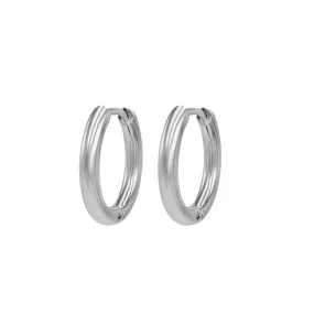Bespoke Earring Hoop Pair 2.5mm x 12mm - Steel