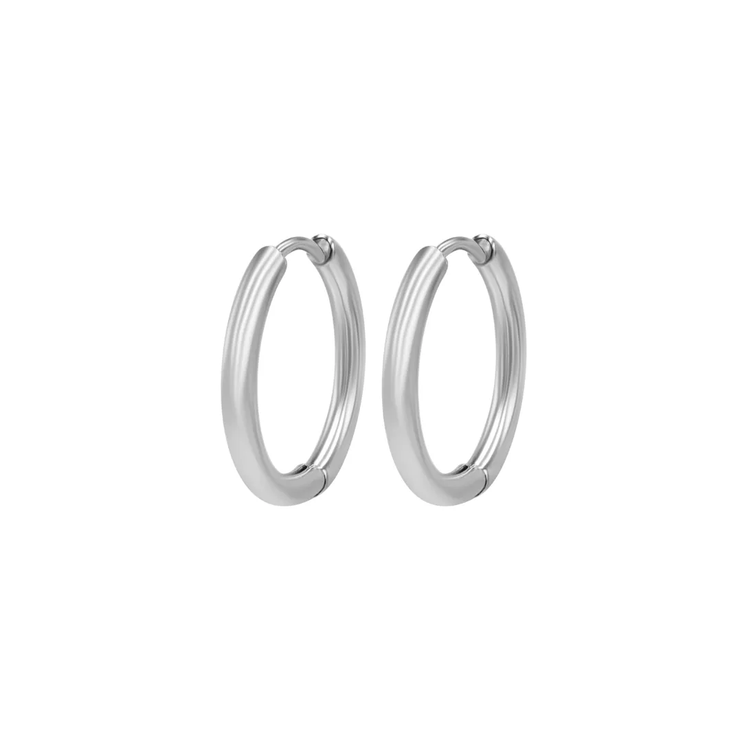 Bespoke Earring Hoop Pair 2.5mm x 16mm - Steel