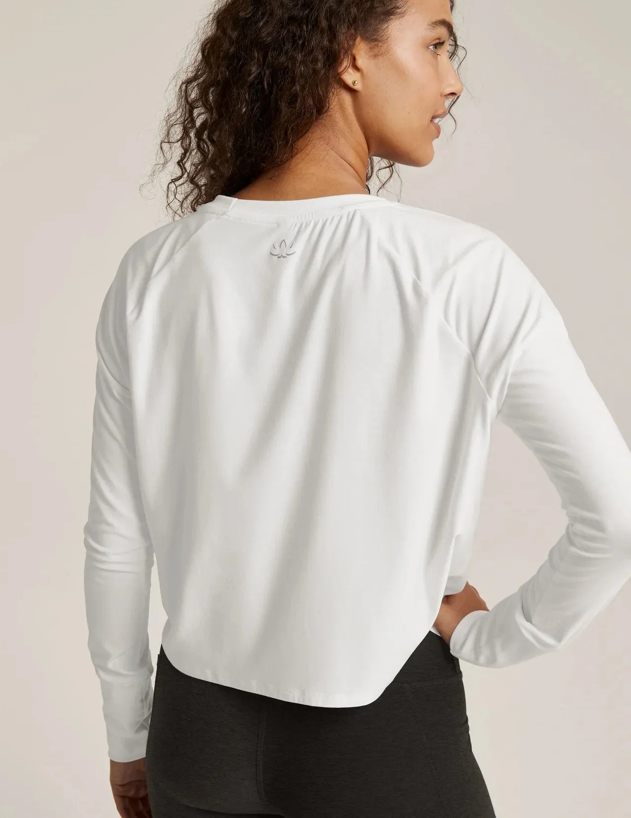 Beyond Yoga Featherweight Daydreamer Pullover - Cloud White