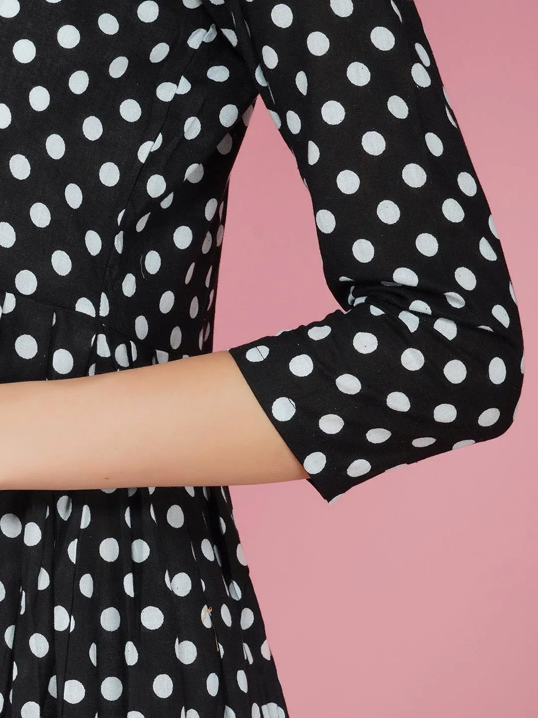 Black & White Polka Dot Long Tunic Only