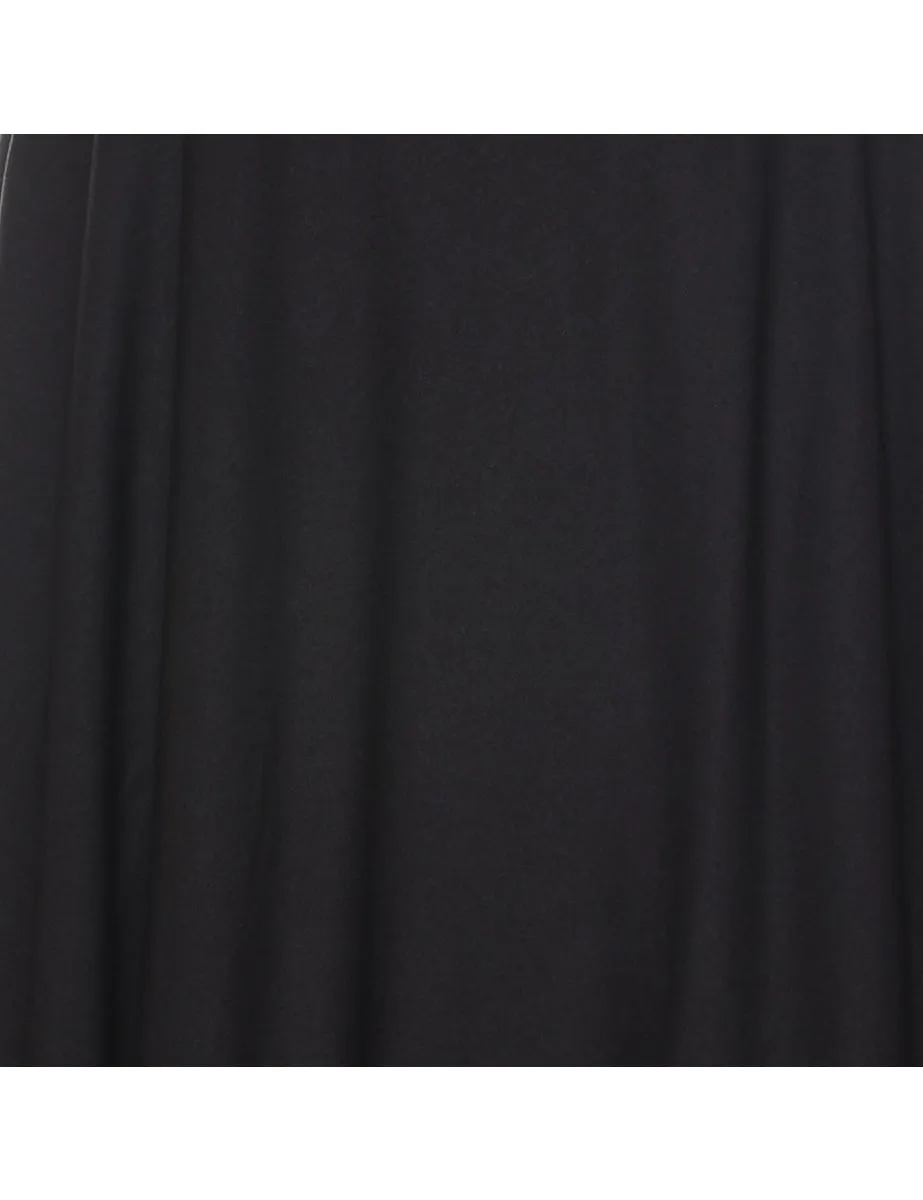 Black Classic Vintage Maxi Evening Dress - M