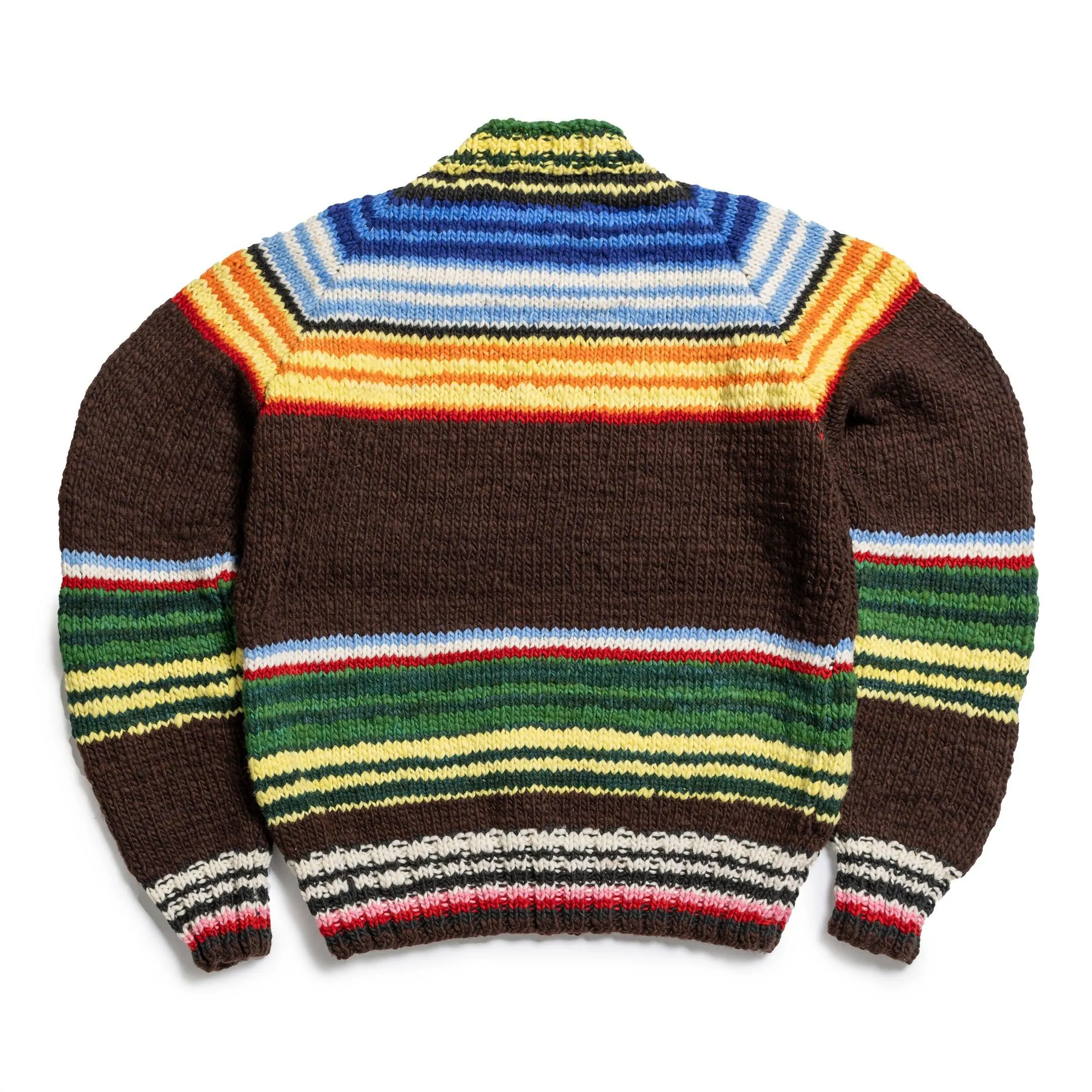 Chamula Serape Pullover Sweater Chocolate