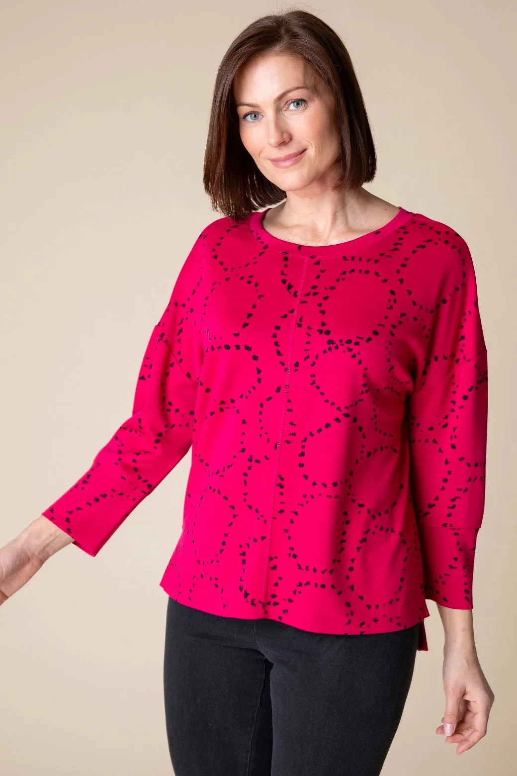 Circle Knit Boxy Crew