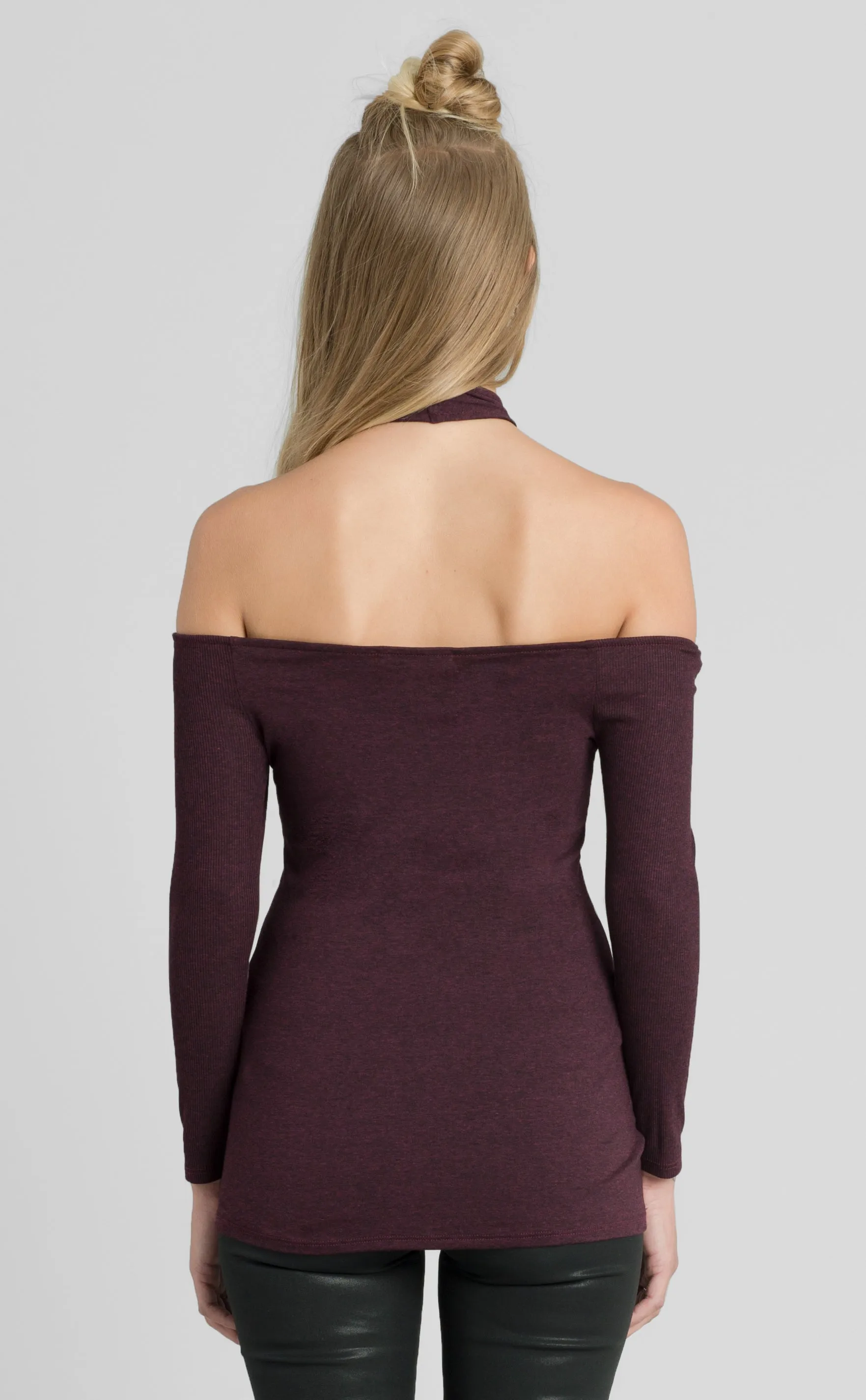 Cold Shoulder Bodycon Top