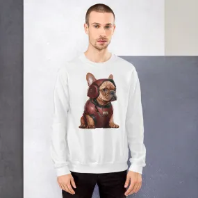 Cozy Frenchie - Unisex Sweatshirt for Dog Lovers