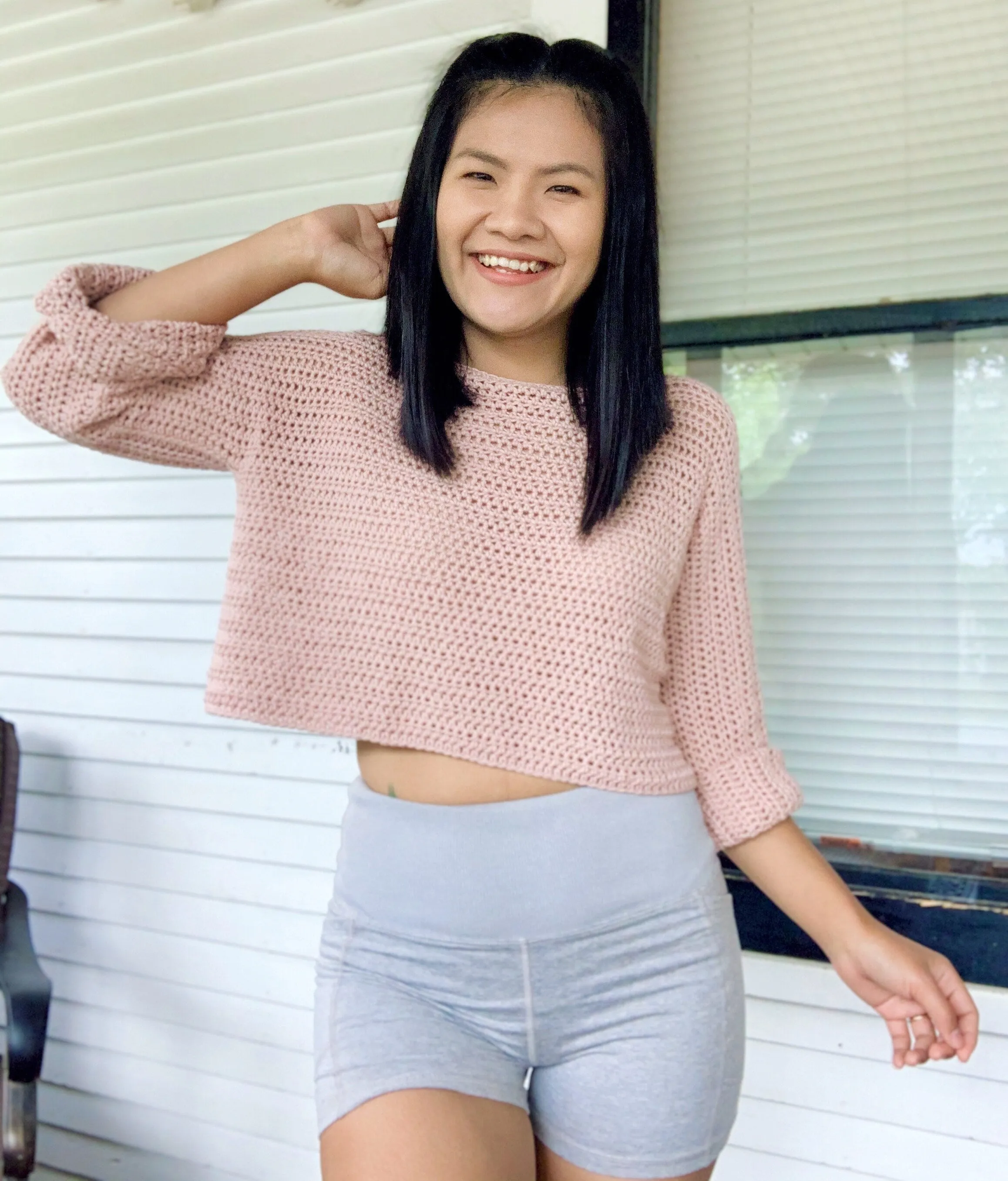 Crochet Pattern : Crochet pullover sweater pattern.PDF file, photo tutorial and video tutorial sizes XS-XXL, crochet sweater pattern,crochet