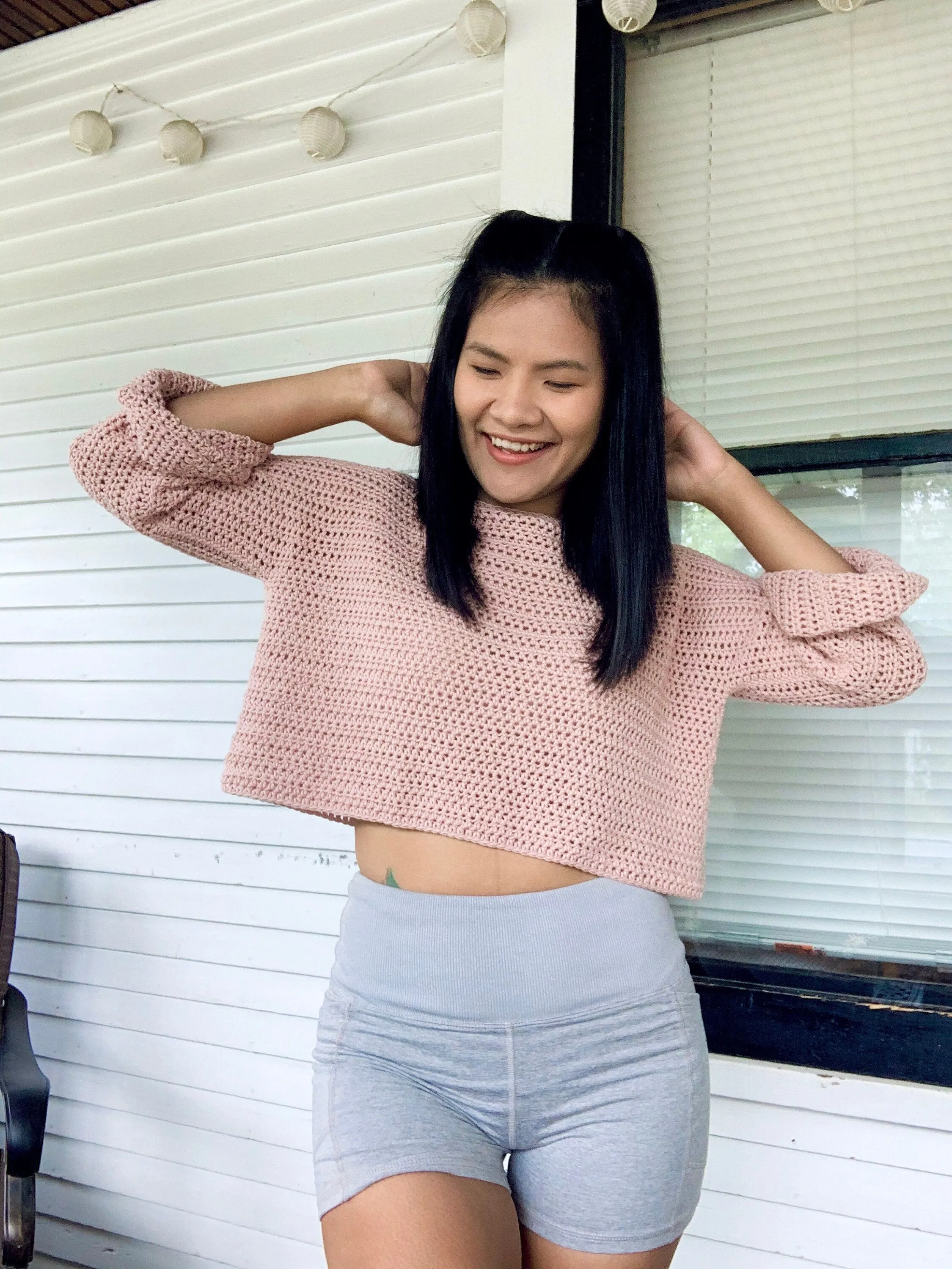 Crochet Pattern : Crochet pullover sweater pattern.PDF file, photo tutorial and video tutorial sizes XS-XXL, crochet sweater pattern,crochet