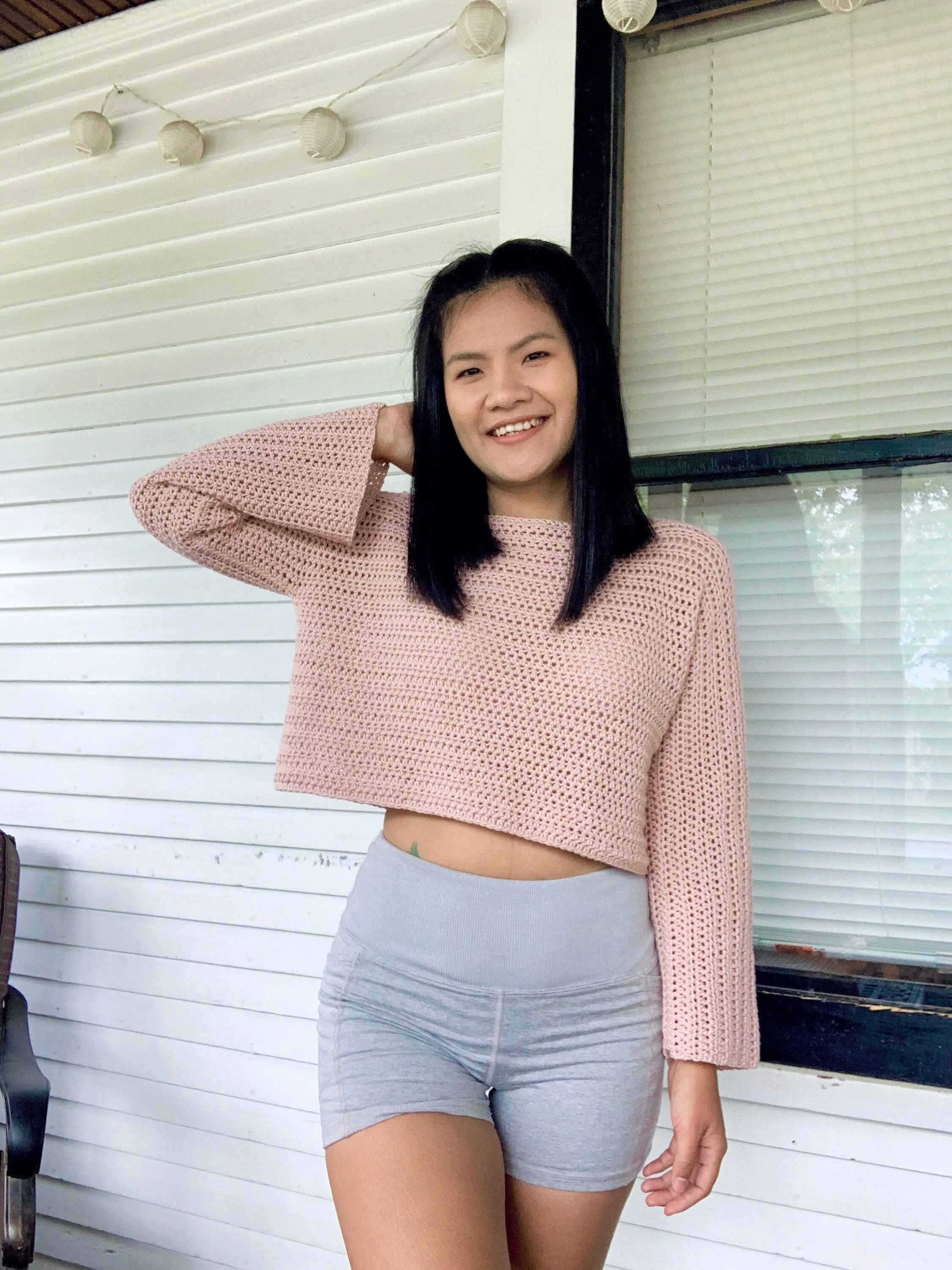 Crochet Pattern : Crochet pullover sweater pattern.PDF file, photo tutorial and video tutorial sizes XS-XXL, crochet sweater pattern,crochet