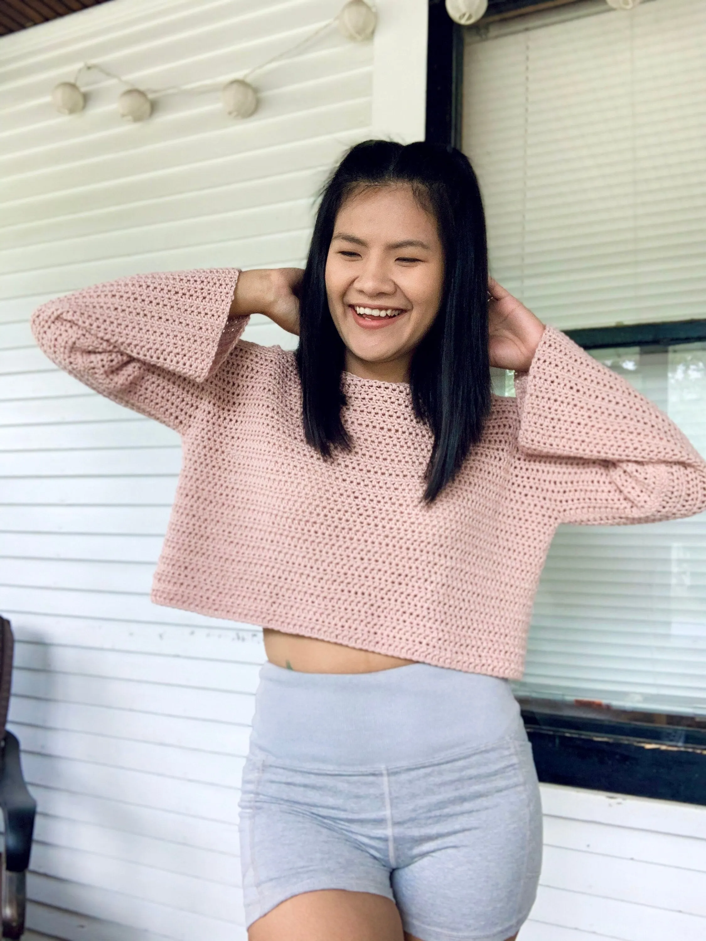 Crochet Pattern : Crochet pullover sweater pattern.PDF file, photo tutorial and video tutorial sizes XS-XXL, crochet sweater pattern,crochet