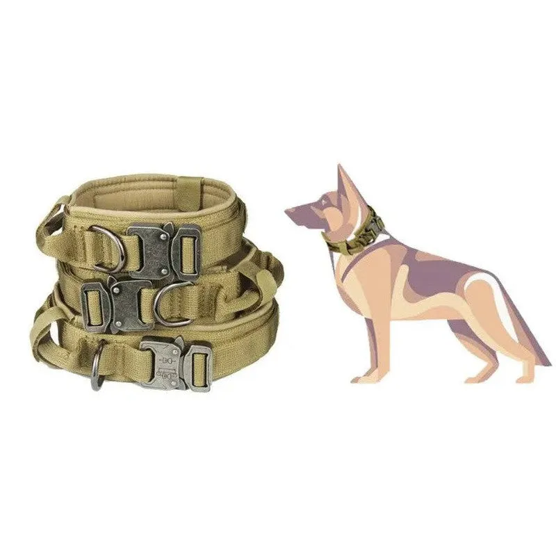 Durable Military Tactical Dog Collar – Heavy-Duty Comfort