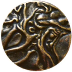 Embossed Metal Buttons - Twigs