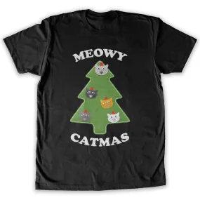Function -  Ugly Christmas Meowy Christmas Men's Fashion T-Shirt