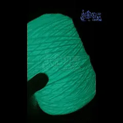 Glow in the dark fluorescent  yarn for tufting (sample)