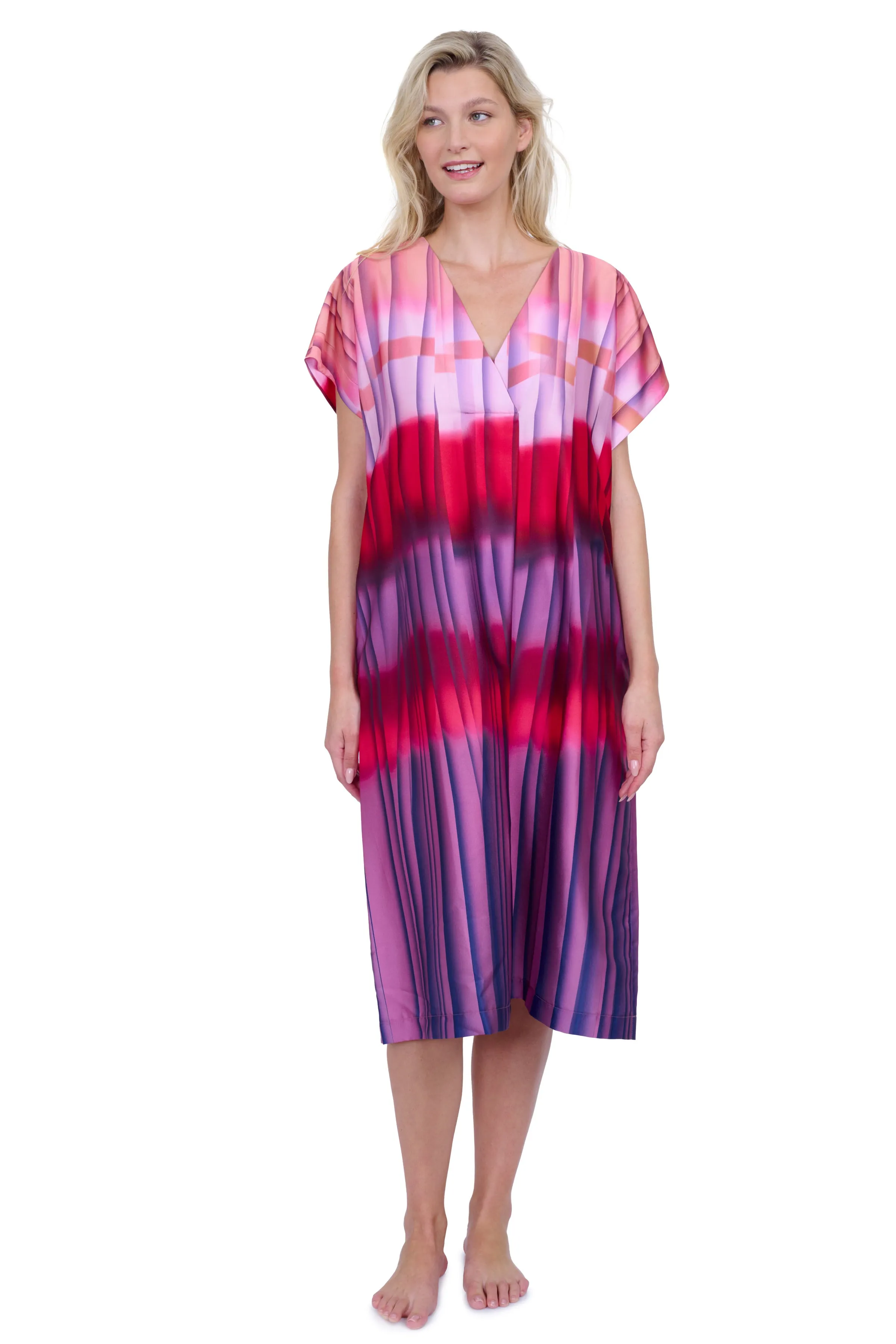 Golden Hour V-Neck Long Tunic Cover Up