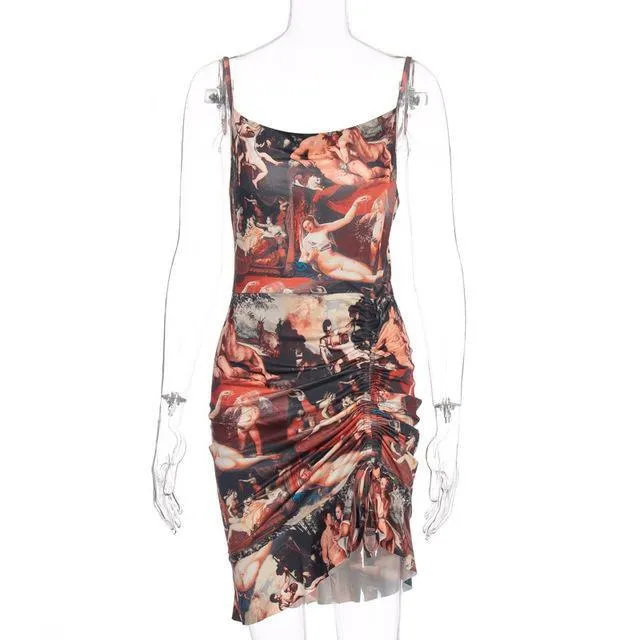 Graphic Sexy Hot Body con Dress