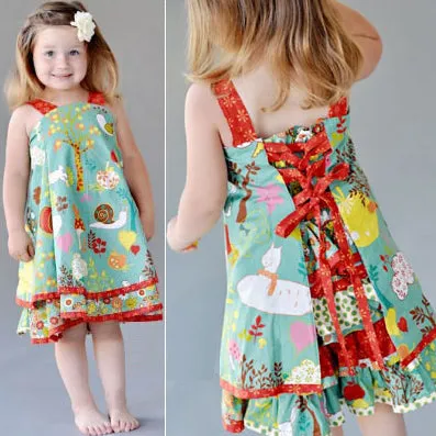 *Jelly the Pug* Corset Tie Back Dress IV