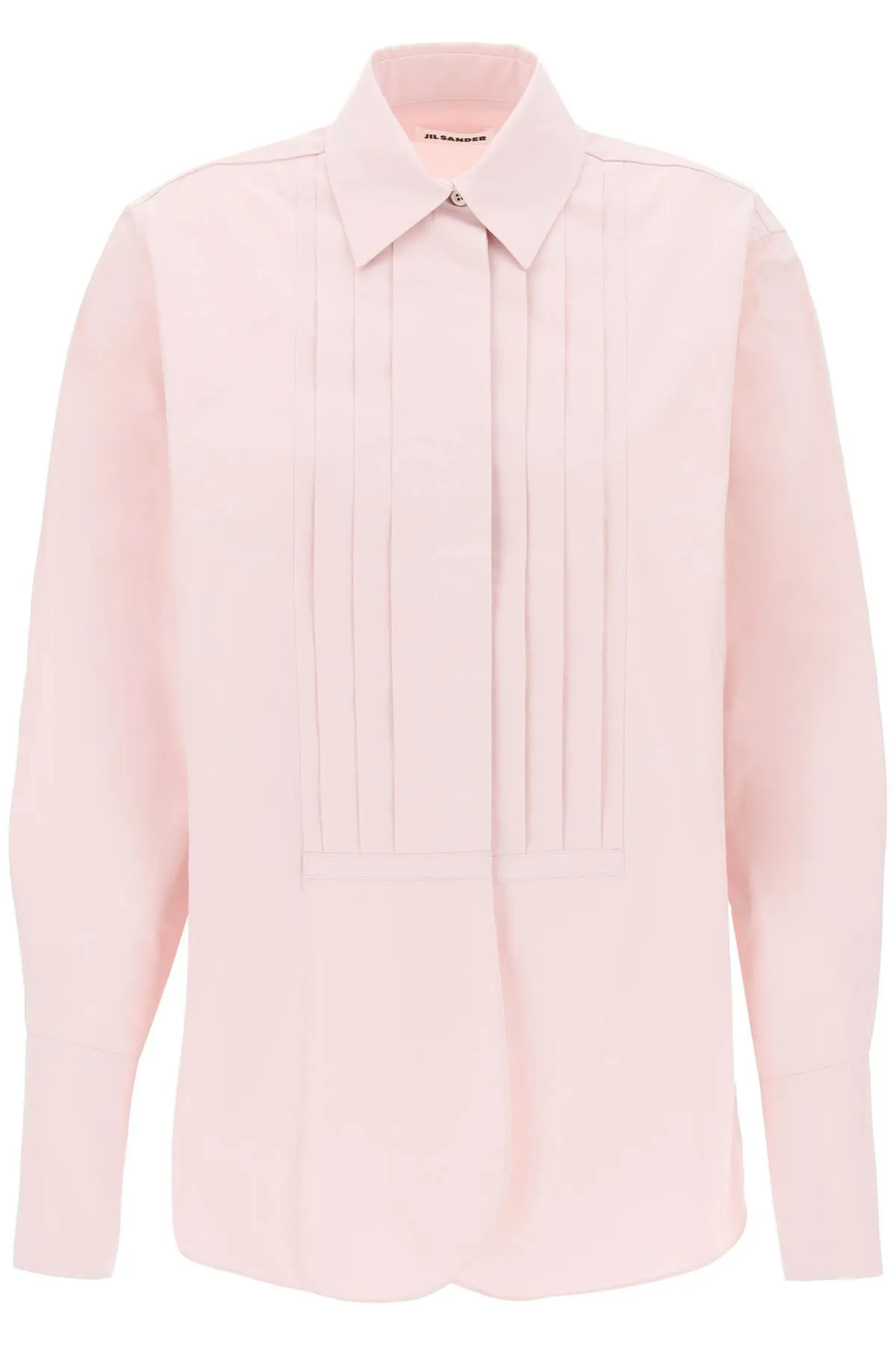 JIL SANDER Pleated Bib Oversized Shirt