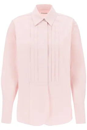 JIL SANDER Pleated Bib Oversized Shirt