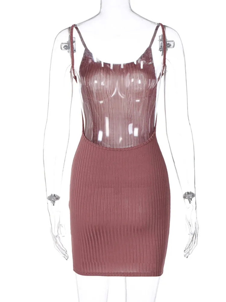 Julia Fashion - Sexy Backless Bodycon Women's Dress