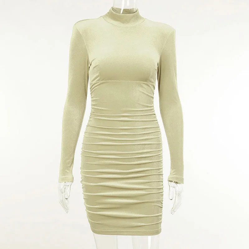 Julia Fashion - Sexy Bodycon Velvet Women's Dress