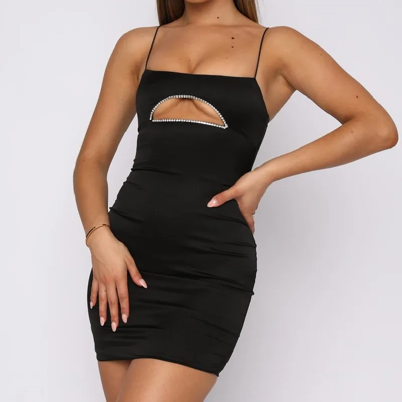 Julia Fashion - Sexy Satin Bodycon Dress