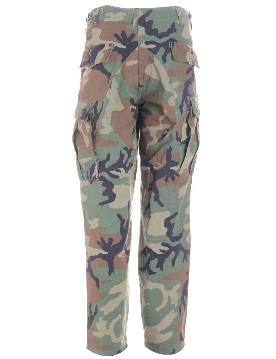 Label Cropped Jacob Tapered Army Trousers