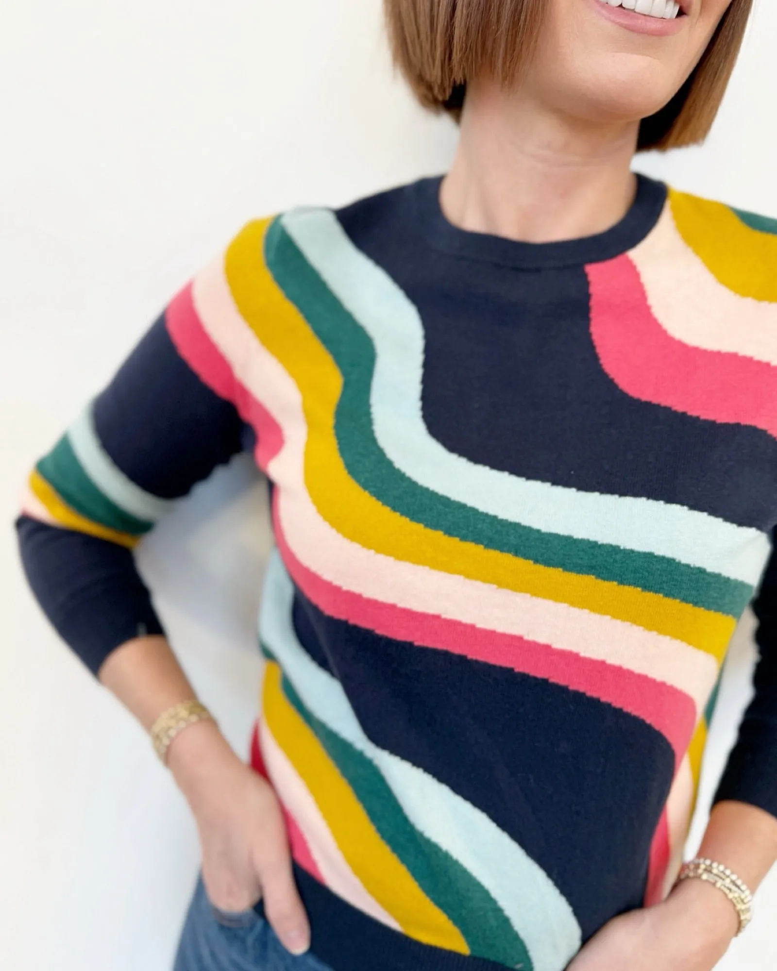 Marta Colorful Stripe Sweater