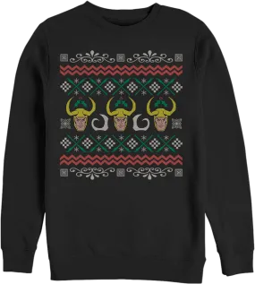 Marvel Comics Faux Ugly Loki Christmas Sweater