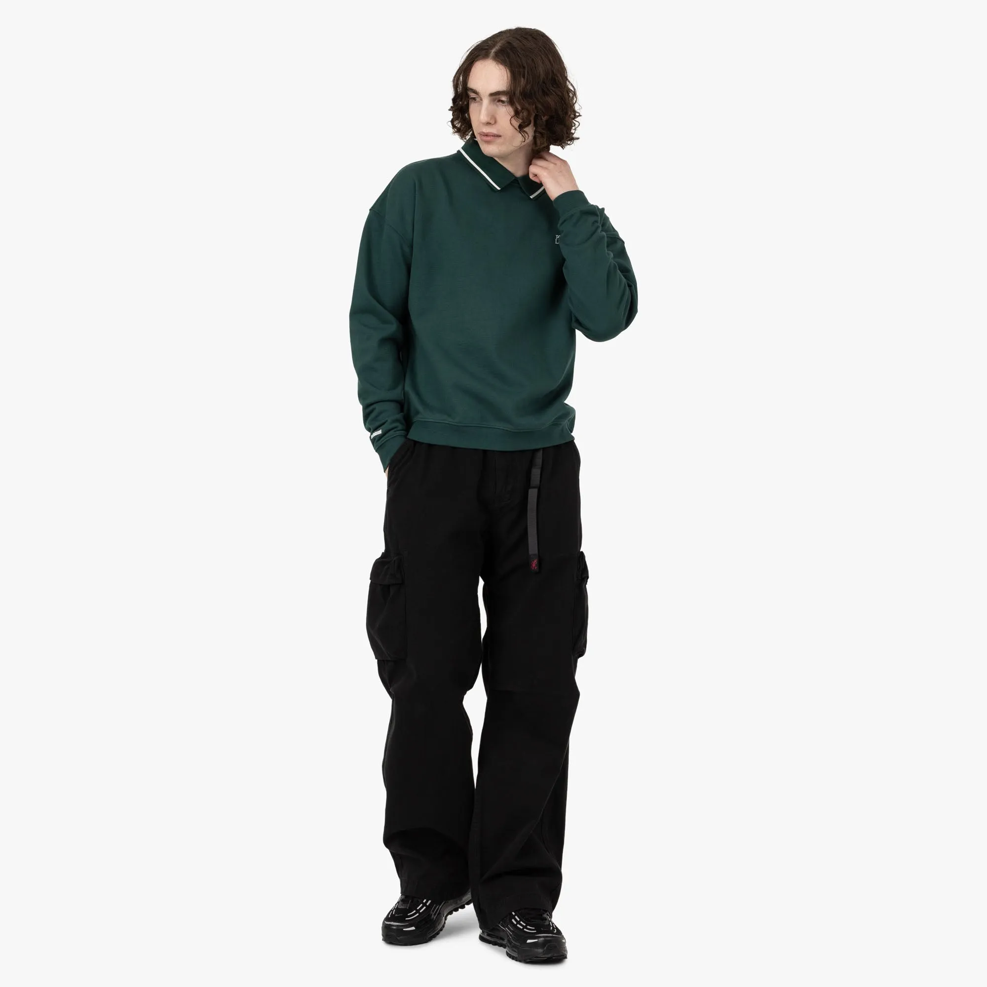 Metalwood Phuk Luzin Collared Sweatshirt / Spruce