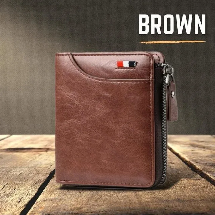 Multi-function Waterproof Leather RFID Blocking Wallet