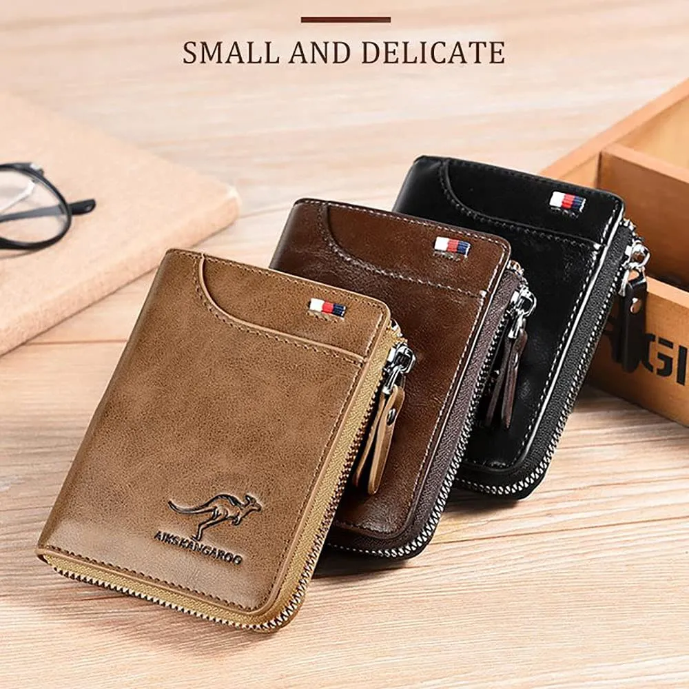 Multi-function Waterproof Leather RFID Blocking Wallet