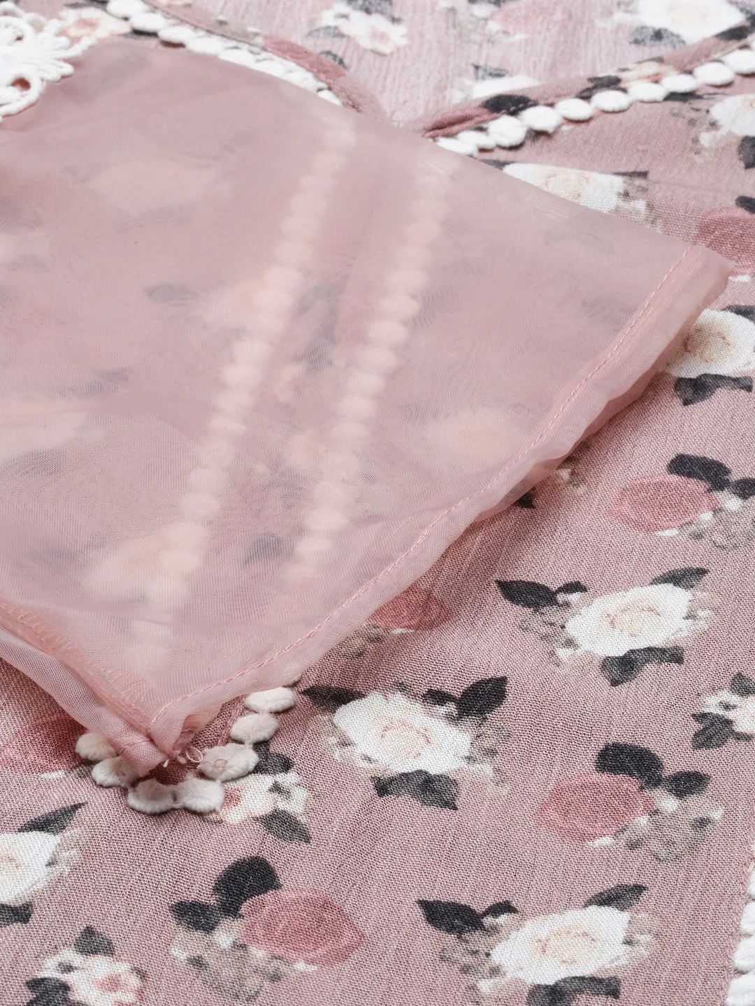 Neeru's Onion Color Rayon Fabric Tunic