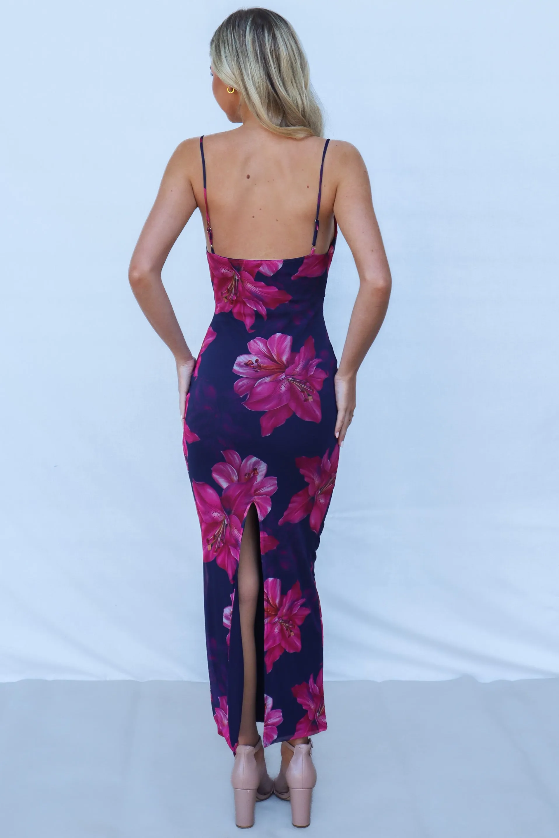 Oscar Maxi Dress - Pink Floral