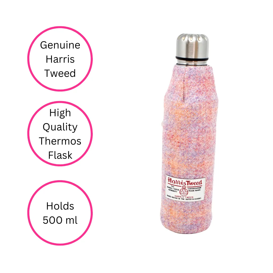 PINK HARRIS TWEED THERMOS FLASK 500 ml