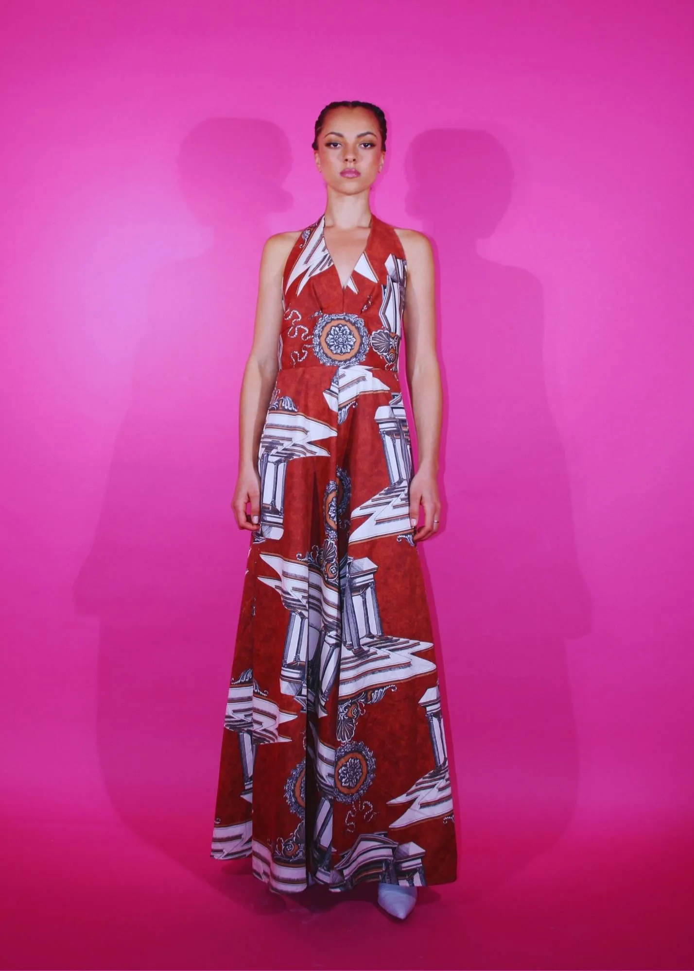 RENT Couture 1970's Halter Neck Dress