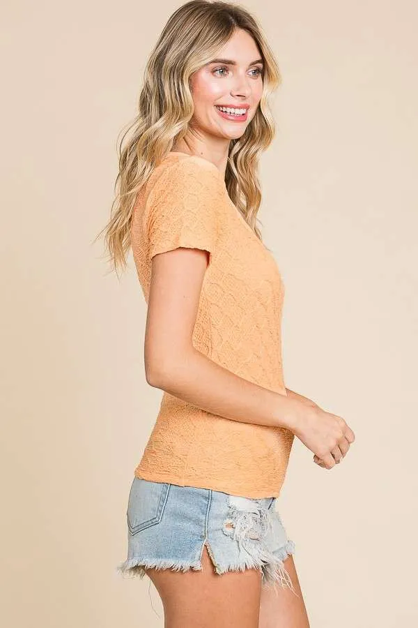 Scoop Neck Crop Top