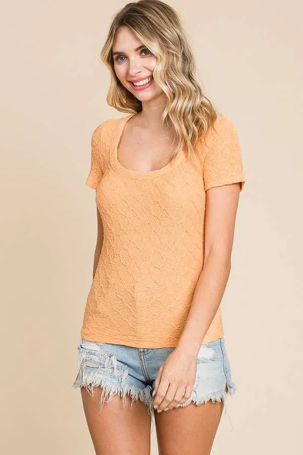 Scoop Neck Crop Top