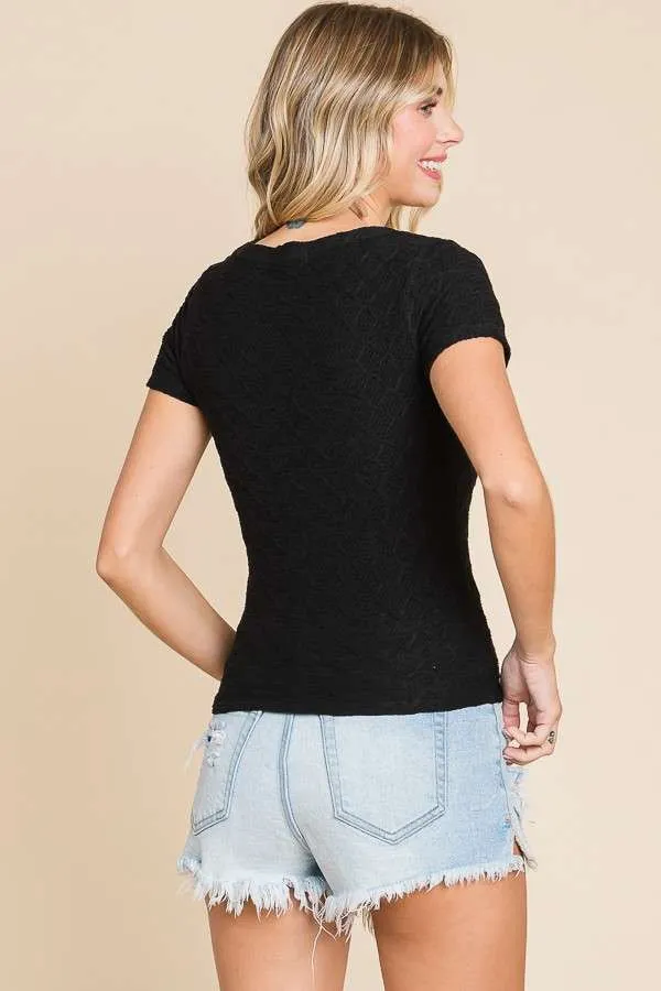 Scoop Neck Crop Top