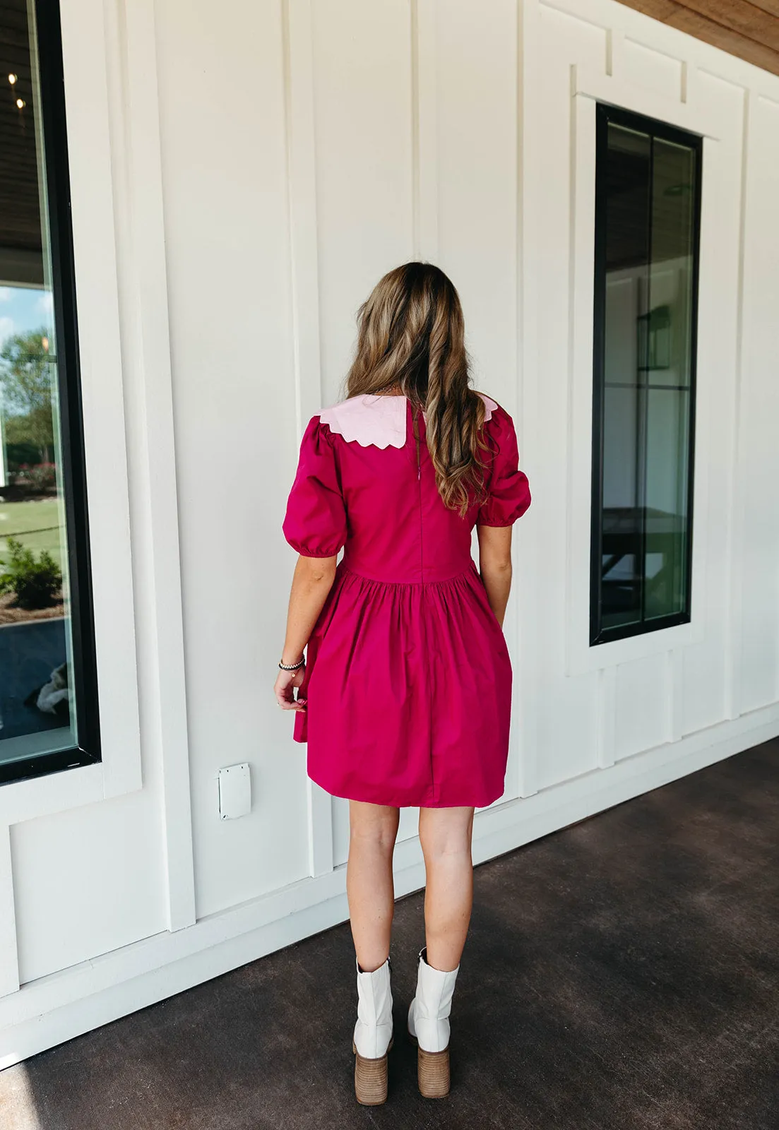 Scout Mini Dress - Magenta