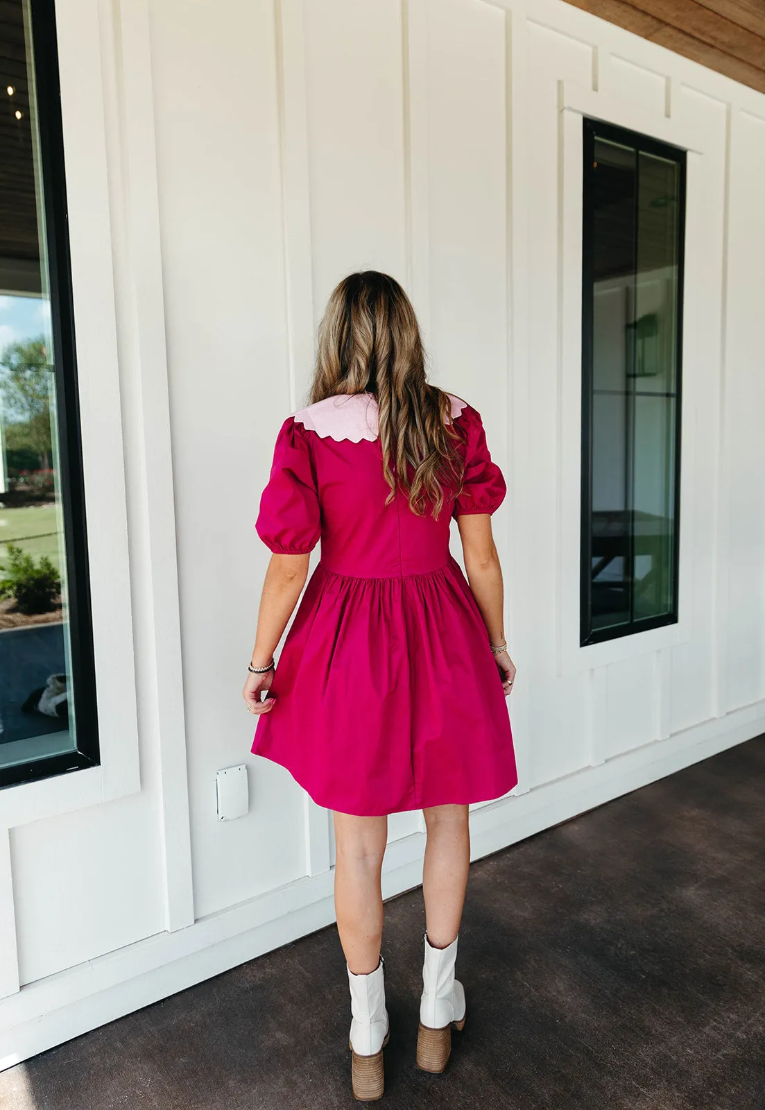 Scout Mini Dress - Magenta