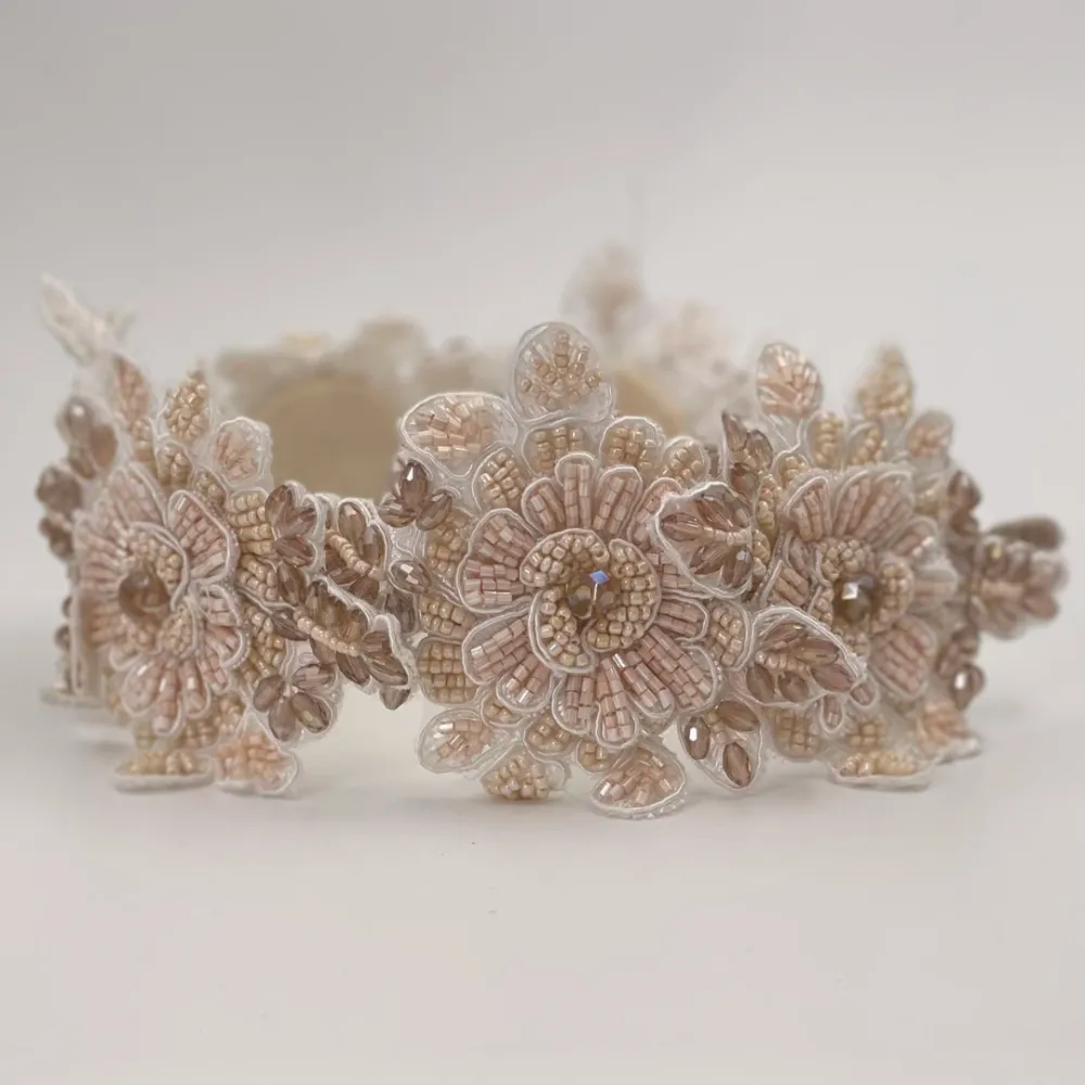 Sienna Likes To Party Luxury Zinnia Lace And Crystal Headband