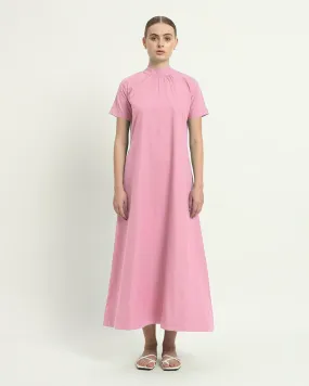 The Hermon Fondant Pink Cotton Dress