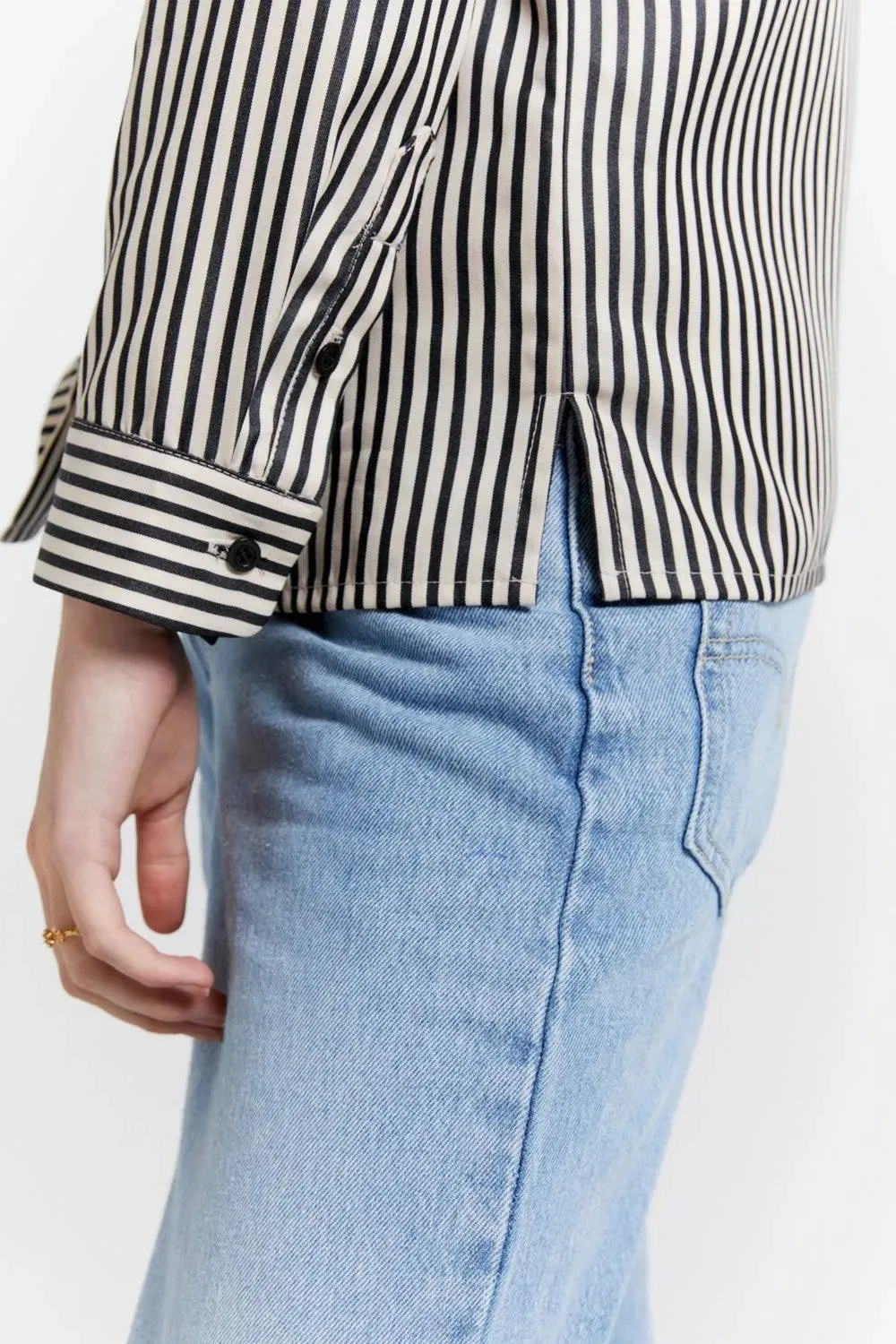 Walker Dress Shirt | Olive Stripe